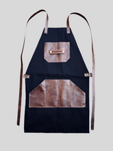 Load image into Gallery viewer, Leather and Canvas Apron